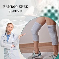 2-Pack Bamboo Knee Compression Sleeve for Men and Women, Compression Knee Sle…