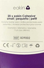 25 Convatec 839002 Eakin Cohesive Moldable Ring Seals 1-7/8″ 48mm Expires 2029
