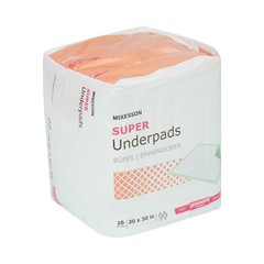 300 McKesson Incontinence Underpads Moderate Absorbency Disposable 30″ x 30″