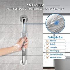 40/50cm Stainless Steel Bathroom Grab Bar Anti Slip Shower Safety Handle Rail