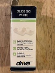Drive Walker – Glide Ski, White – #10110 – FITS 1″ TUBE WALKERS – Lot of 3 Boxes