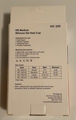 DR Medical Silicone Gel Heel Cup Sole Support (HC-162-02) – Medium, Pair