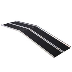 10FT Telescopic Wheelchair Ramp Threshold Ramp Access Ramps Aluminum Entry Ramp