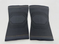 1 Pair Copper Fit Elite Air Compression Knee Sleeve Black S/M Copper Infused