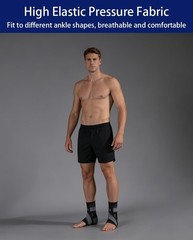 Ankle Braces for Men Women, 2 pcs Ankle Compression Sleeve Plantar Fasciitis