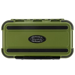 OriGlam Waterproof Fishing Tackle Box Organizer, 24 Compartments Double Green
