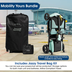 Pride Go Go Super Portable Travel Scooter + Optioinal Armrest, Travel Bag Kit, F