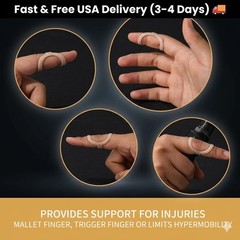 Oval Finger Splints, 5PCS Oval Trigger Finger Splint for Size 6,7,8,9,10.