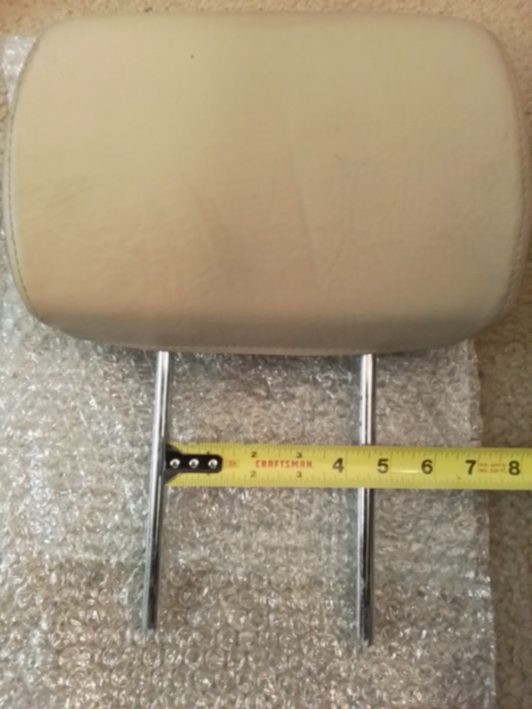 Electric Wheelchair Seat Brown Khaki Head Rest 4-1/4″ inches between rods READ