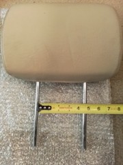 Electric Wheelchair Seat Brown Khaki Head Rest 4-1/4″ inches between rods READ