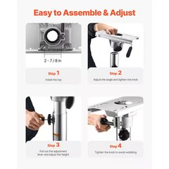 Boat Seat Pedestal Mount Adjustable Swivel Base Aluminum Marine Fishing Chair