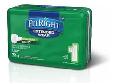 Medline FitRight Stretch Briefs Overnight Size M/L 31-51 inch 20 Count