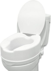 PEPE Mobility Toilet Riser 6″ Elevated Toilet Seat w/ Lid P30005 for Elderly