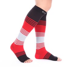 Doc Miller Open Toe Socks Compression Stockings 20-30mmHG Relieve Varicose Pain