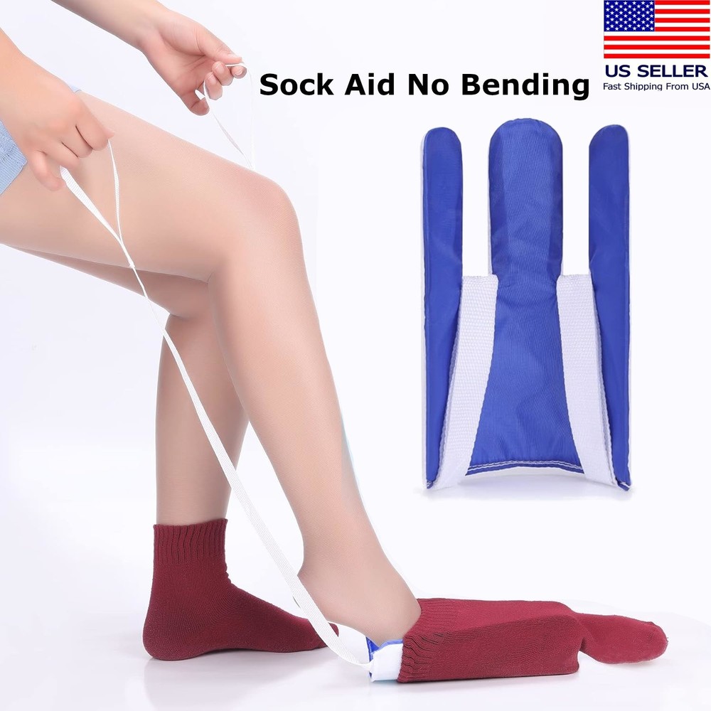 Sock Aid Easy On Easy Off Device Three Finger Sock Helper Aid Tool for Senior