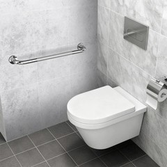2 Pack Stainless Steel 16″ Shower Grab Bar Bathroom Handicap Handle for Seniors