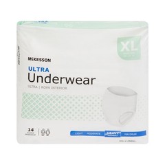 McKesson Adult Disposable Pull On Up Underwear Diapers XL Heavy Absorbency 56 Ct