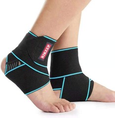 Candy Li Ankle Brace Support for Sprained Ankle Compression Blue Pair