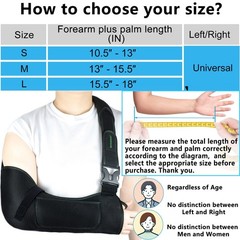 Breathable Arm Sling,Padded Shoulder Brace with Anti-Slip Thumb Loop,Unisex I…