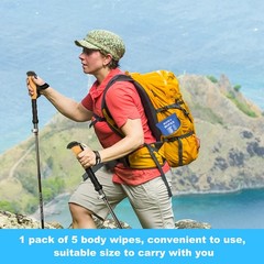 Twoworld Body Wipes For Women And Men Individually Wrapped Face And Body Wipes