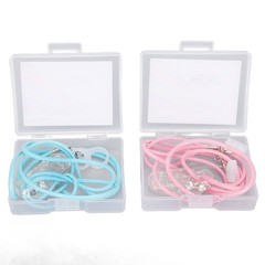 Pink Blue Hearing Amplifier Lanyard Easy Using Practical Hearing Amplifier Clip