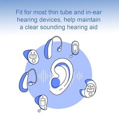 Hearing Aid Cleaner 50 Count Ready-to-Use Thread-Fine Instrument Cleaning Kits