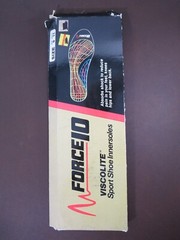 Force10 Viscolite Sport Shoe Innersoles Size 9 Mens, 11 Womens (D LB)