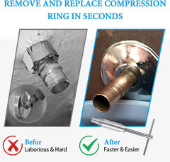 Compression Sleeve Puller 03943 Ferrule Remover for 1/2″ Copper Pipe Fittings
