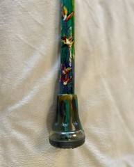 Custom Walking Cane for Men Hand-Painted By Disabled Veteran