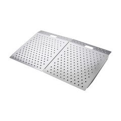 Aluminum Wheelchair Threshold Ramp 29.5×24.3Inch 750LBS Non-Slip