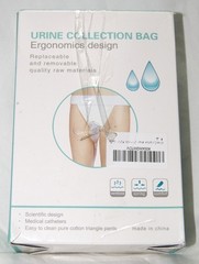 wearable urine collection bag w/ 1000ml & 2000ml bag