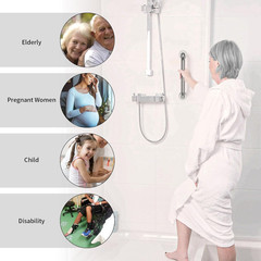 12″ Stainless Steel Grab Bar Brushed Nickel Wall Mount Bathroom Shower Handle