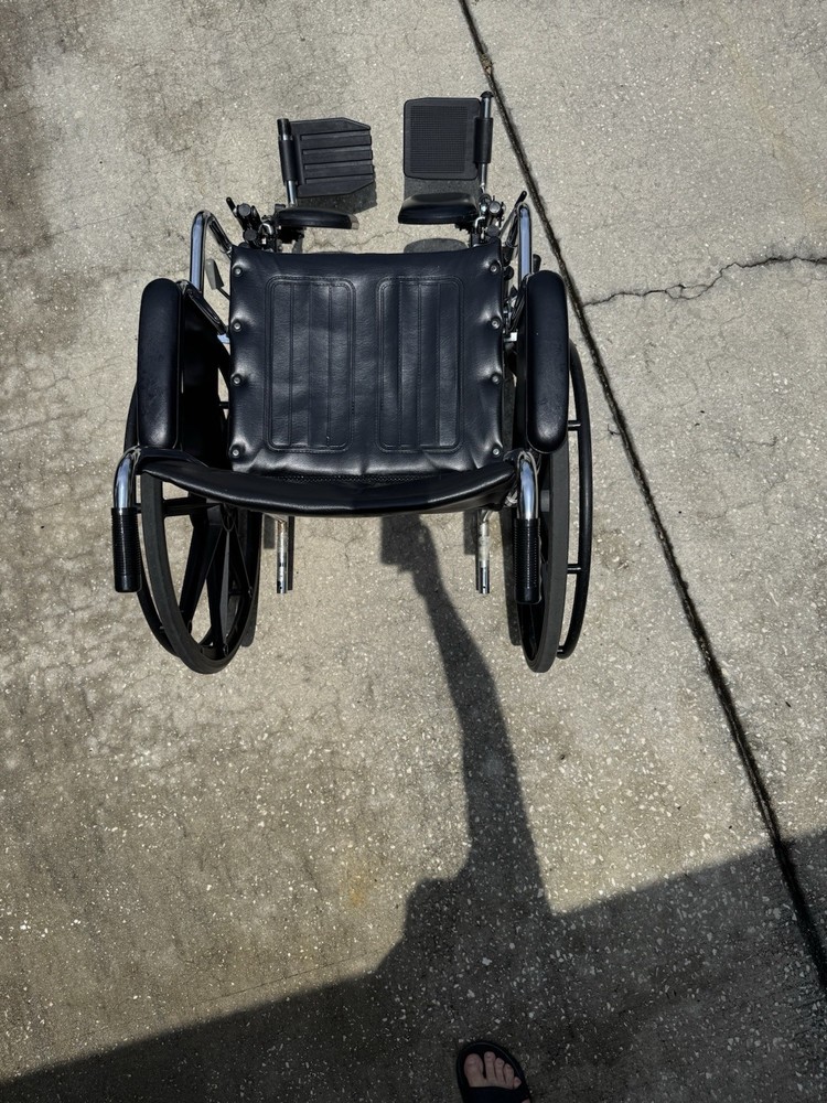 Adult Adjustable Wheelchair w/ Removable And Adjustable arm rest & Leg rests