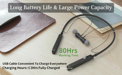 JINGHAO Hearing Amplifier Aids 80H Use, Noise Cancelling, USB Rechargeable