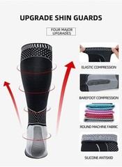 Calf Compression Sleeve Ankle Brace Leg Support Socks Foot Fasciitis Pain Relief
