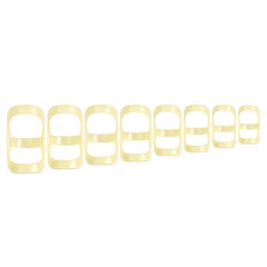 8-40 PCS Oval Finger Splints Trigger Finger Kit for Size 5,6,7,8,9,10,11,12 US