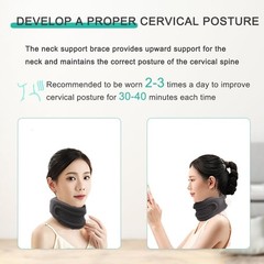 1pc Durable Silicone Material Comfortable Neck Support for Neck Pain and Support