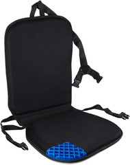 All Gel Orthopedic Seat and Back Cushion Pad | Upper Lower Back Support Pillow f