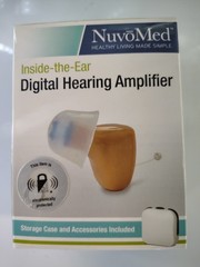 NuvoMed Inside-the-Ear Hearing Amplifier with Case NEW & SEALED