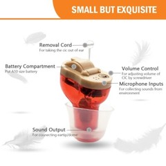 Hearing Aids Mini In-Ear Invisible Digital Enhancer Sound Amplifier Portable US