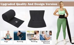Waist Trainer with Loop Design, Tightness Adjustable & Non-Slip, Plus Size, pack