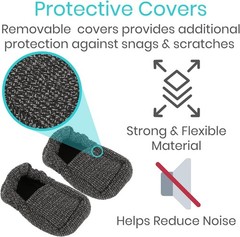Walker Ski Glide Covers 4 PCS – Accessories for Folding Walkers – Heavy Duty