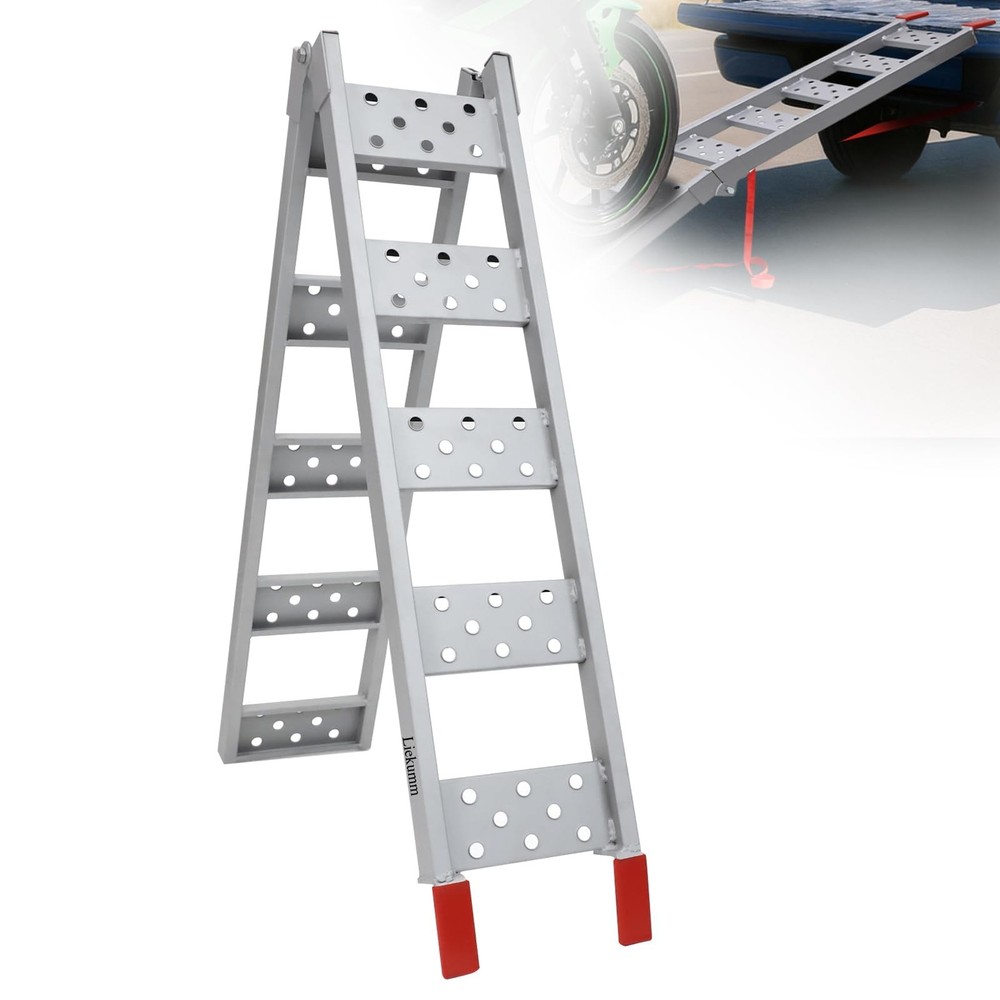 83″ Heavy Duty Motorcycle Loading Ramp – 480 lbs Capacity for Trucks & Trailers