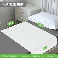 Bed Pads Washable Waterproof for Incontinence Adults, Reusable Wetting Pad Ma…
