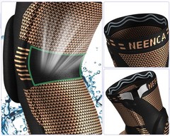 NEENCA 2 Pack Knee Braces for Pain, Medium, Active Copper (pack of 2)