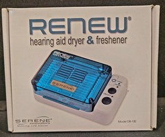 RENEW HEARING AID DRYER AND FRESHENER MODEL DB-100 SERENE INNOVATIONS USA NIB