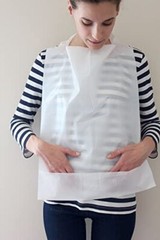 Sandhill Tools 100 Pack Disposable Adult Bibs with Pocket for Catching Messes