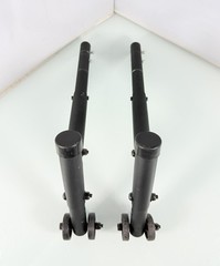 Ki Mobility Focus CR Anti-Tip Assembly Bars (PAIR) Wheelie Bar Stoppers – Black