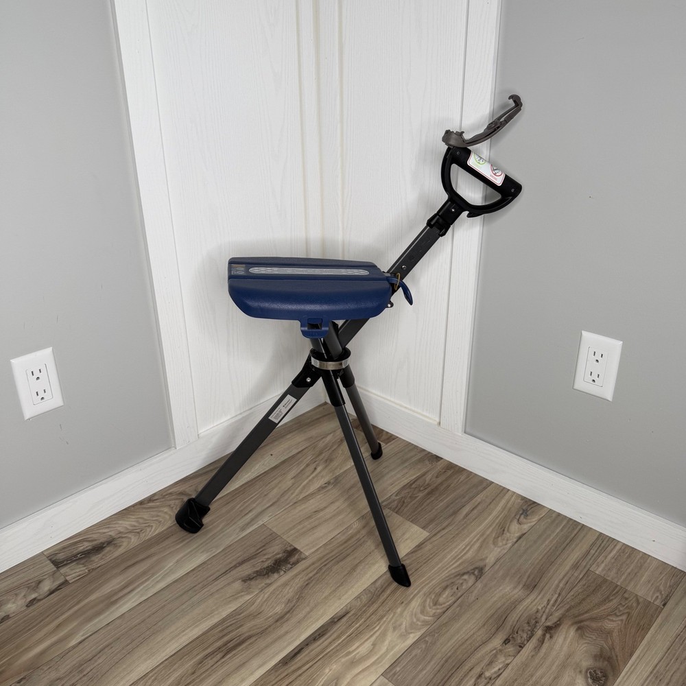 Step2Gold Ta-Da Chair Series 2 Walking Stick Portable Seat Blue Folding Tripod
