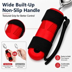 Bendable Adaptive Utensils 3-Piece Set,Fork Spoon Rocker Knife,Adjustable Angle